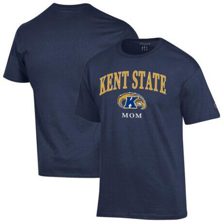 Kent State Golden Flashes Champion Unisex Mom Logo T-Shirt - Navy - Front View