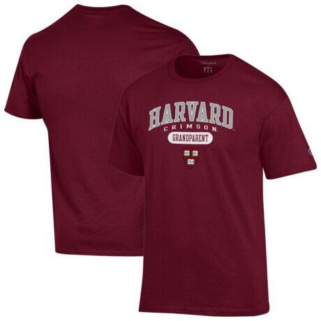 Harvard Crimson Champion Grandparent Logo T-Shirt - Crimson - Front View