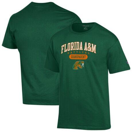 Florida A&M Rattlers Champion Grandparent Logo T-Shirt - Green - Front View