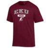 Eastern Kentucky Colonels Champion Unisex Mom Pill Box T-Shirt - Maroon - Side View
