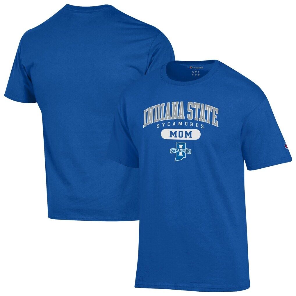 Indiana State Sycamores Champion Unisex Mom Pill Box T-Shirt - Royal