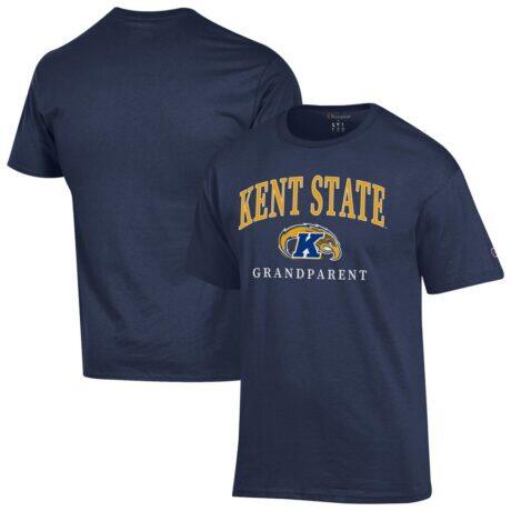 Kent State Golden Flashes Champion Grandparent Arch Logo T-Shirt - Navy - Front View
