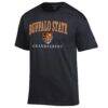 Buffalo State Bengals Champion Grandparent Arch Logo T-Shirt - Black - Side View