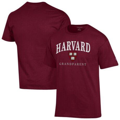 Harvard Crimson Champion Grandparent Arch Logo T-Shirt - Crimson - Front View
