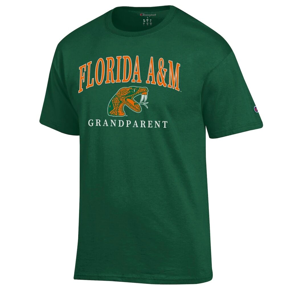 Florida A&M Rattlers Champion Grandparent Arch Logo T-Shirt