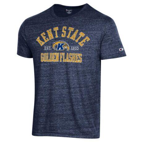 Kent State Golden Flashes Champion Established Date Ultimate Tri-Blend T-Shirt - Navy - Front View