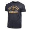 Cal State L.A. Golden Eagles Champion Established Date Ultimate Tri-Blend T-Shirt - Black - Front View