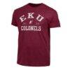 Eastern Kentucky Colonels Champion Established Date Ultimate Tri-Blend T-Shirt - - Front View