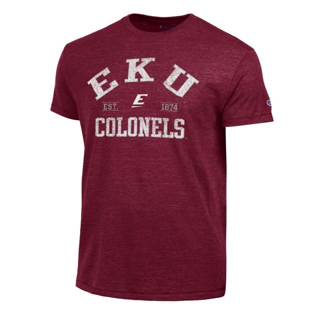 Eastern Kentucky Colonels Champion Established Date Ultimate Tri-Blend T-Shirt - Maroon