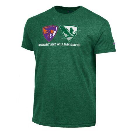 Hobart & William Smith Colleges Champion Ultimate Tri-Blend T-Shirt - Green - Front View