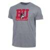 Boston University Champion Stacked Ultimate Tri-Blend T-Shirt - Gray - Front View