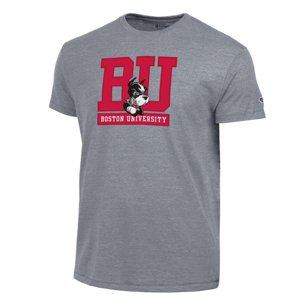 Boston University Champion Stacked Ultimate Tri-Blend T-Shirt