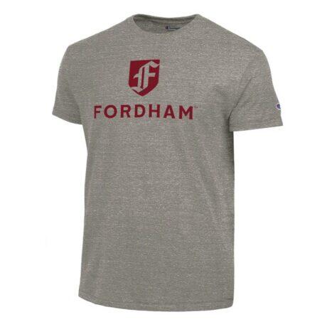 Fordham Rams Champion Stacked Ultimate Tri-Blend T-Shirt - Gray - Front View