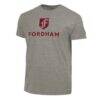 Fordham Rams Champion Stacked Ultimate Tri-Blend T-Shirt - Gray - Front View
