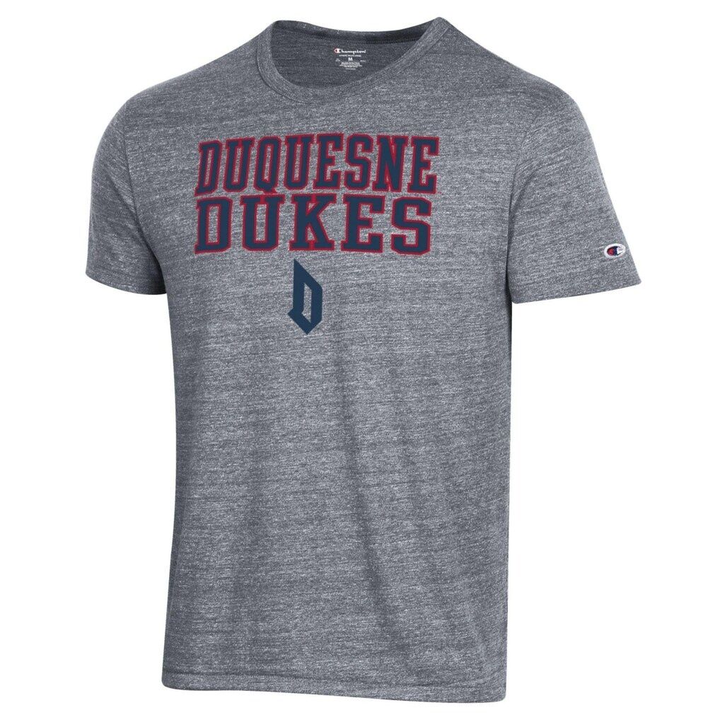 Duquesne Dukes Champion Stacked Ultimate Tri-Blend T-Shirt