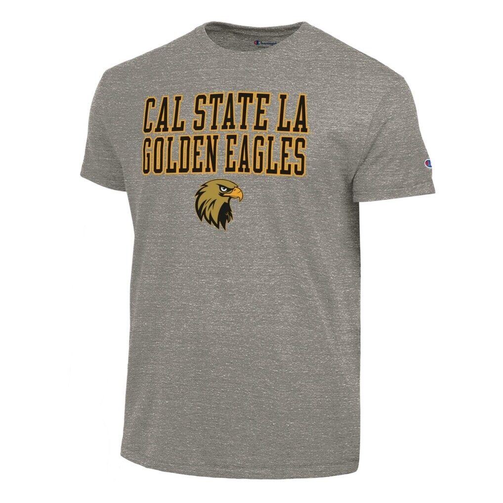 Cal State L.A. Golden Eagles Champion Stacked Ultimate Tri-Blend T-Shirt
