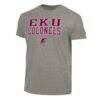 Eastern Kentucky Colonels Champion Stacked Ultimate Tri-Blend T-Shirt - Gray - Front View