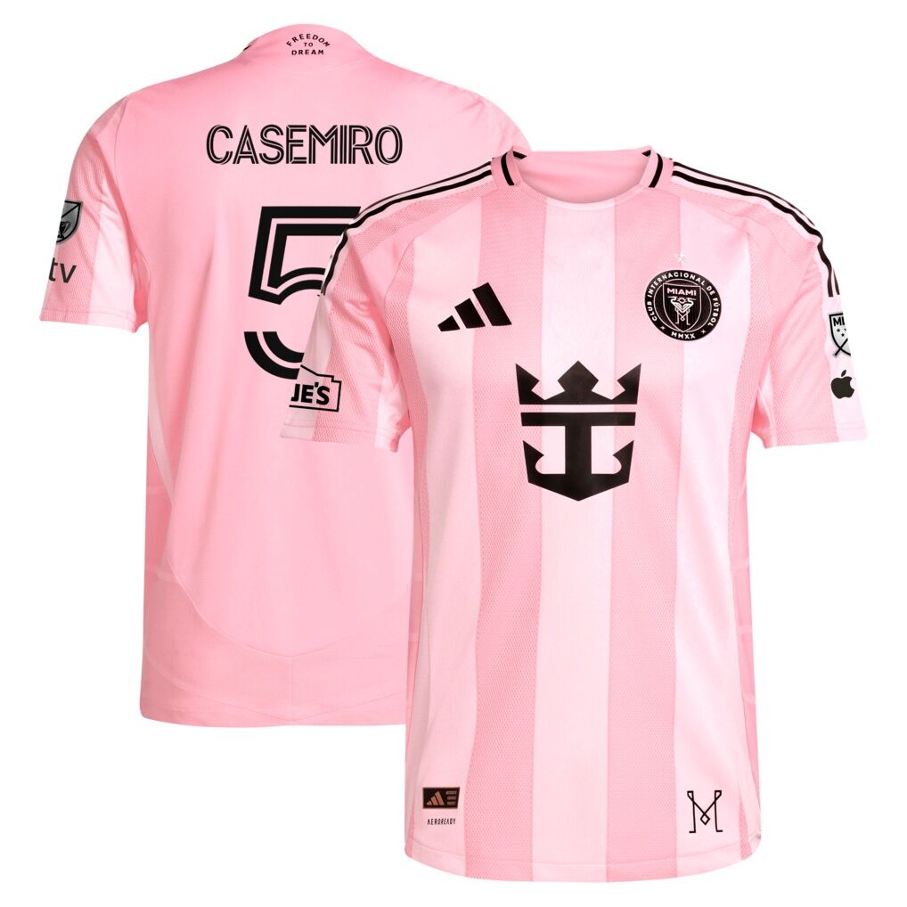 Casemiro Inter Miami CF adidas 2025 Euphoria On-Field Authentic Jersey - Light Pink