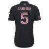 Casemiro Inter Miami CF adidas 2026 Presagio On-Field Authentic Jersey - Black - Detail View