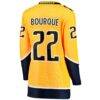 Mavrik Bourque Nashville Predators Fashion7 Women's Home Breakaway Jersey - Gold - Detail View