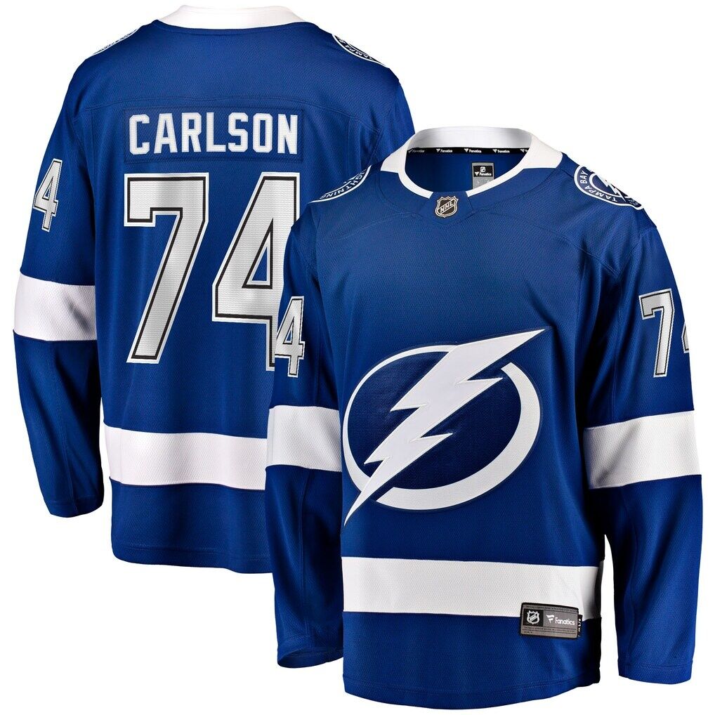 John Carlson Tampa Bay Lightning Fashion7 Home Breakaway Jersey