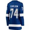 John Carlson Tampa Bay Lightning Fashion7 Women's Home Breakaway Jersey - Blue - Detail View
