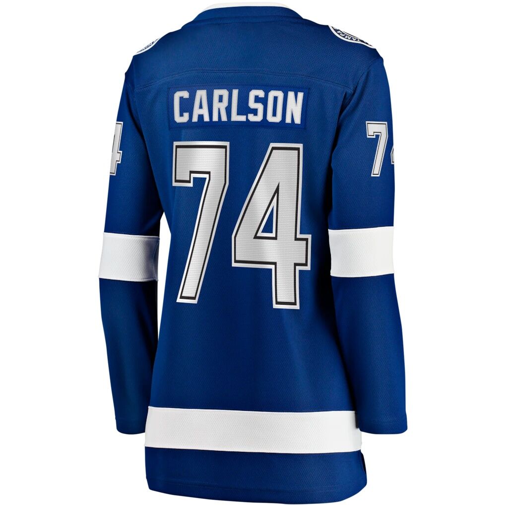 John Carlson Tampa Bay Lightning Fashion7 Women's Home Breakaway Jersey