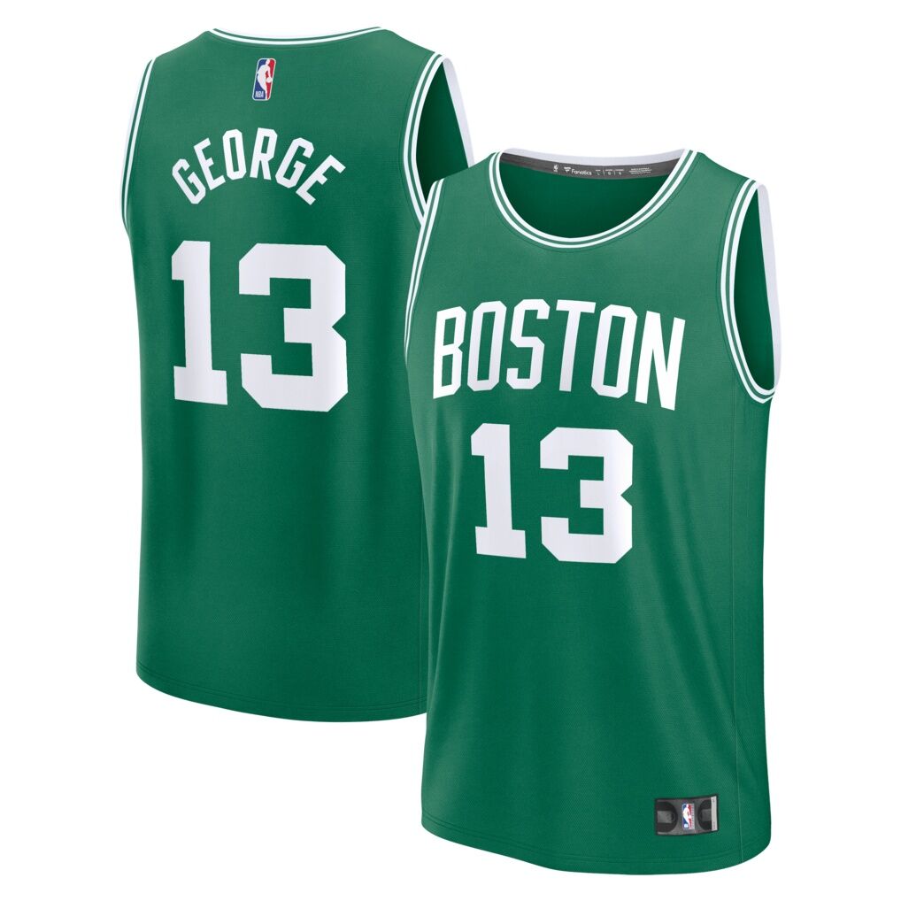 Paul George Boston Celtics Fashion7 Fast Break Replica Jersey - Icon Edition - Kelly Green
