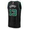 Paul George Boston Celtics Fashion7 Fast Break Replica Jersey - Black - Detail View