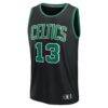 Paul George Boston Celtics Fashion7 Fast Break Replica Jersey - Black - Side View