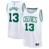 Paul George Boston Celtics Fashion7 Fast Break Replica Jersey - White - Front View