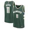 Tyler Herro Milwaukee Bucks Fashion7 Fast Break Replica Jersey - Icon Edition - - Front View