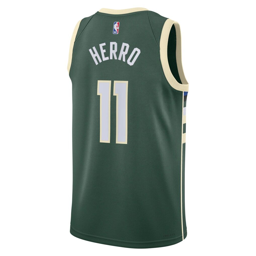 Tyler Herro Milwaukee Bucks Nike Unisex Swingman Jersey - Icon Edition - Hunter Green