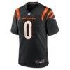 DJ Turner II Cincinnati Bengals Nike Team Game Jersey - Black - Alt1