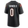 DJ Turner II Cincinnati Bengals Nike Team Game Jersey - Black - Alt2