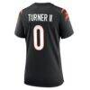 DJ Turner II Cincinnati Bengals Nike Women's Team Game Jersey - Black - Alt2