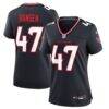 Louis Hansen Houston Texans Nike Women's Team Game Jersey - Navy - Front View