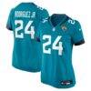 Chris Rodriguez Jr. Jacksonville Jaguars Nike Women's Team Game Jersey - Teal - Front View