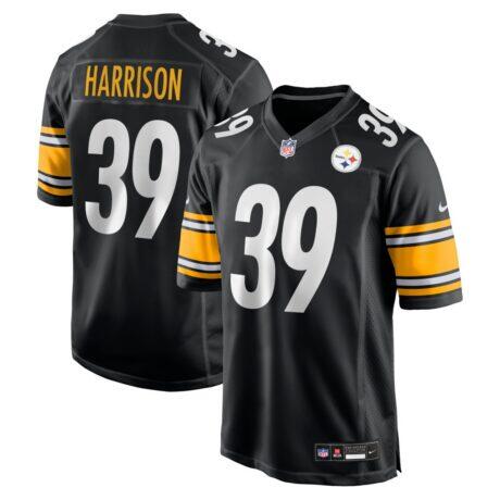 Malik Harrison Pittsburgh Steelers Nike Team Game Jersey - Black - Front View