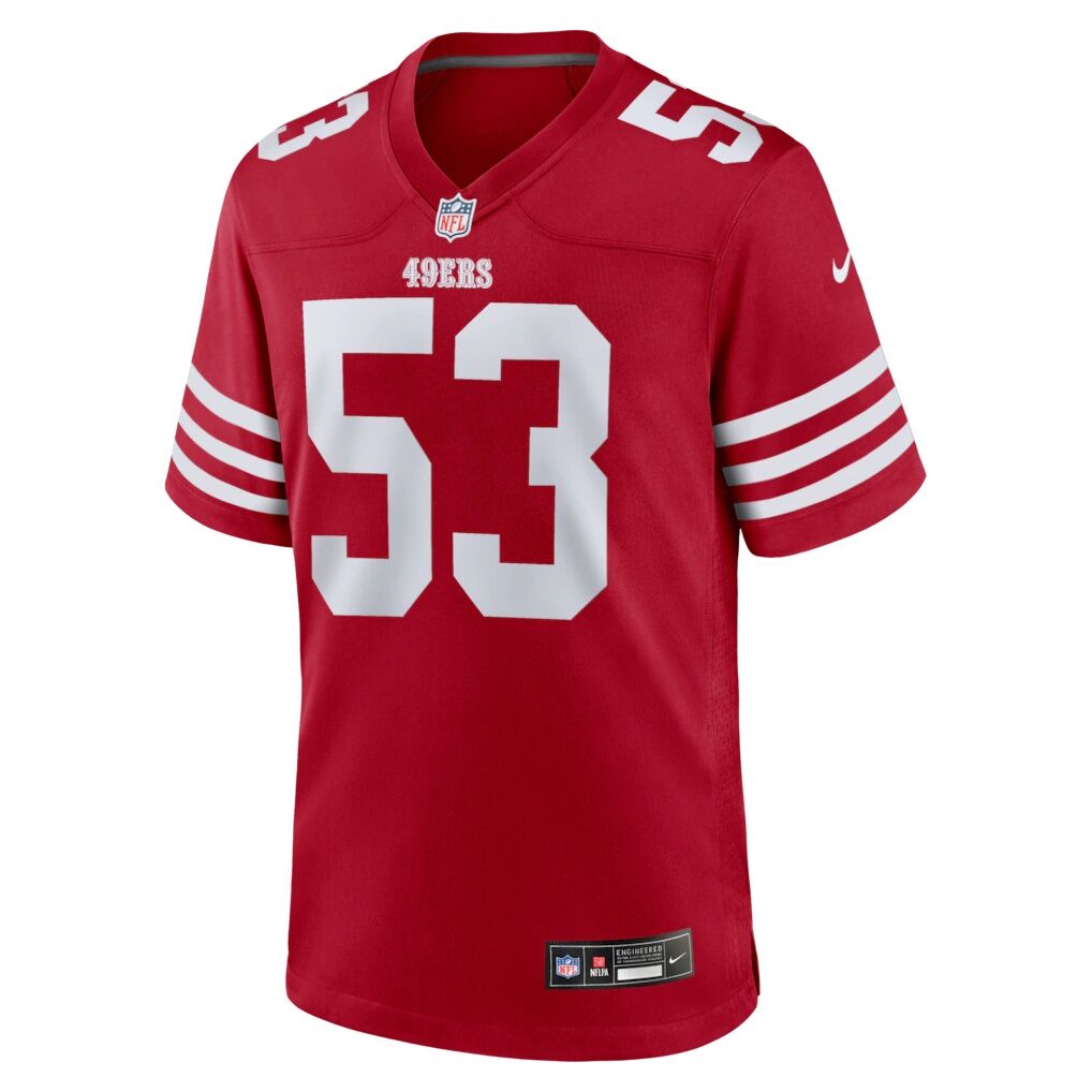 Jaden Dugger San Francisco 49ers Nike Team Game Jersey - Scarlet