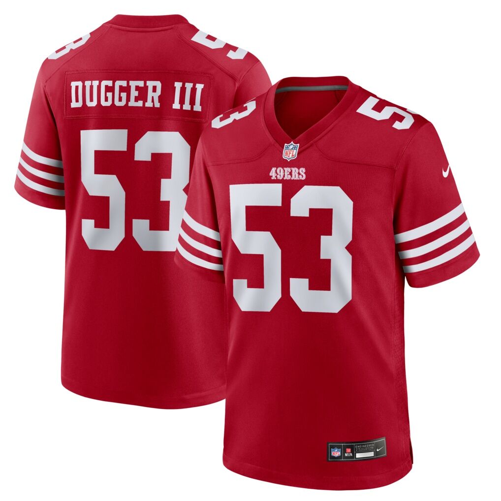 Jaden Dugger San Francisco 49ers Nike Team Game Jersey - Scarlet