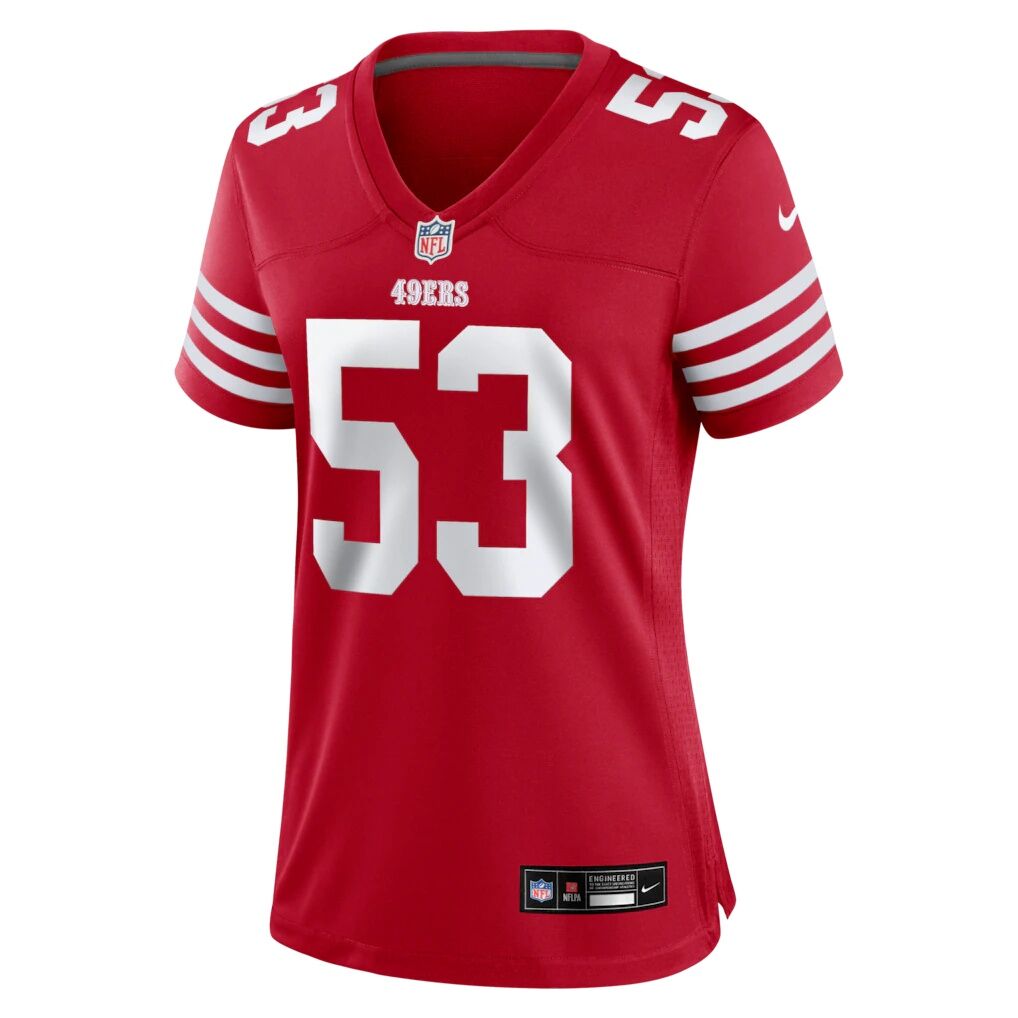 Jaden Dugger San Francisco 49ers Nike Women's Team Game Jersey - Scarlet