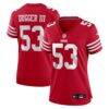 Jaden Dugger San Francisco 49ers Nike Women's Team Game Jersey - - Front View