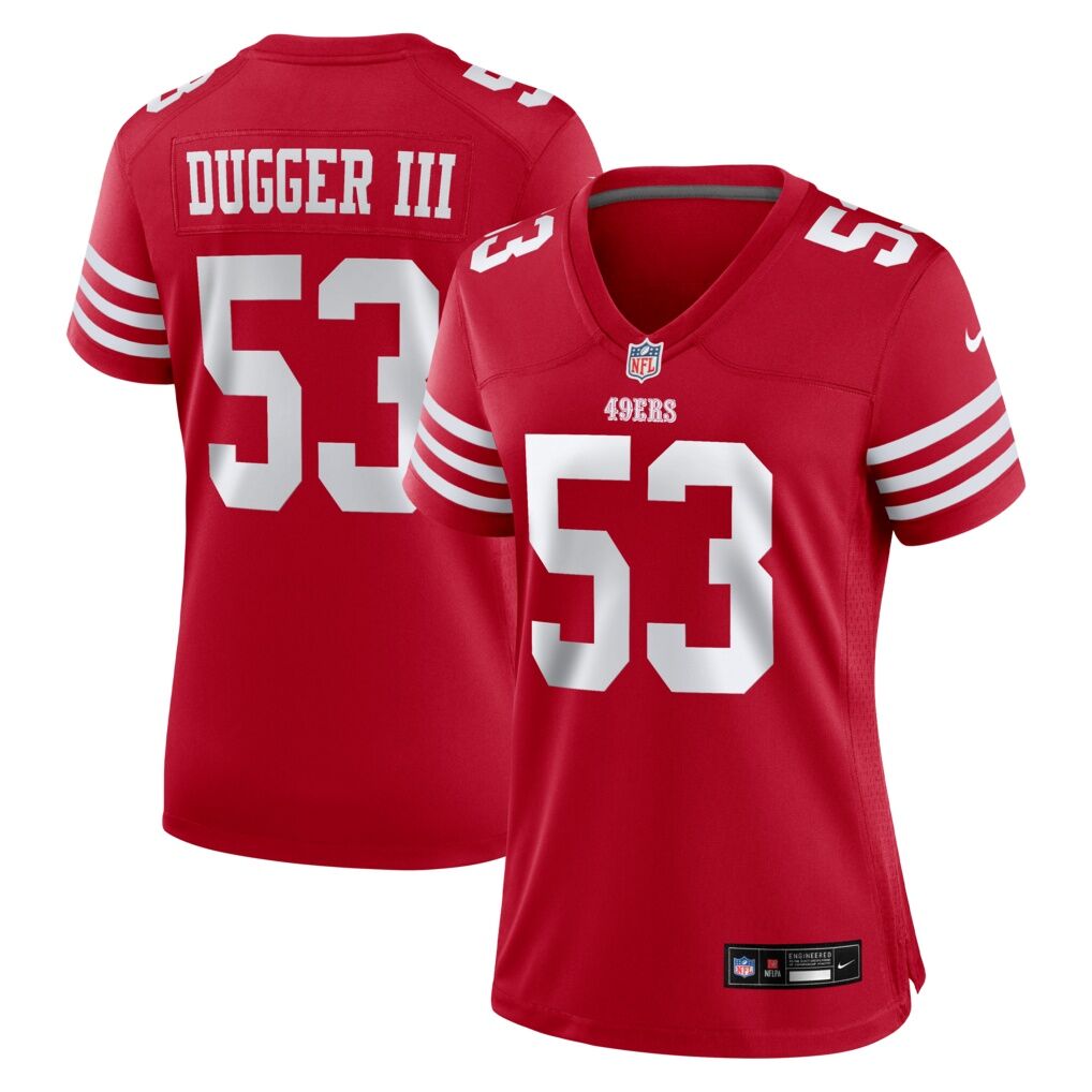 Jaden Dugger San Francisco 49ers Nike Women's Team Game Jersey - Scarlet