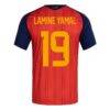 Lamine Yamal Spain National Team adidas 2026 FIFA World Cup Champions Replica Jersey - Red - Detail View