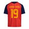 Lamine Yamal Spain National Team adidas Youth 2026 FIFA World Cup Champions Replica Jersey - Red - Detail View
