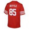 George Kittle San Francisco 49ers Nike Youth 80th Anniversary Game Jersey - - Detail View