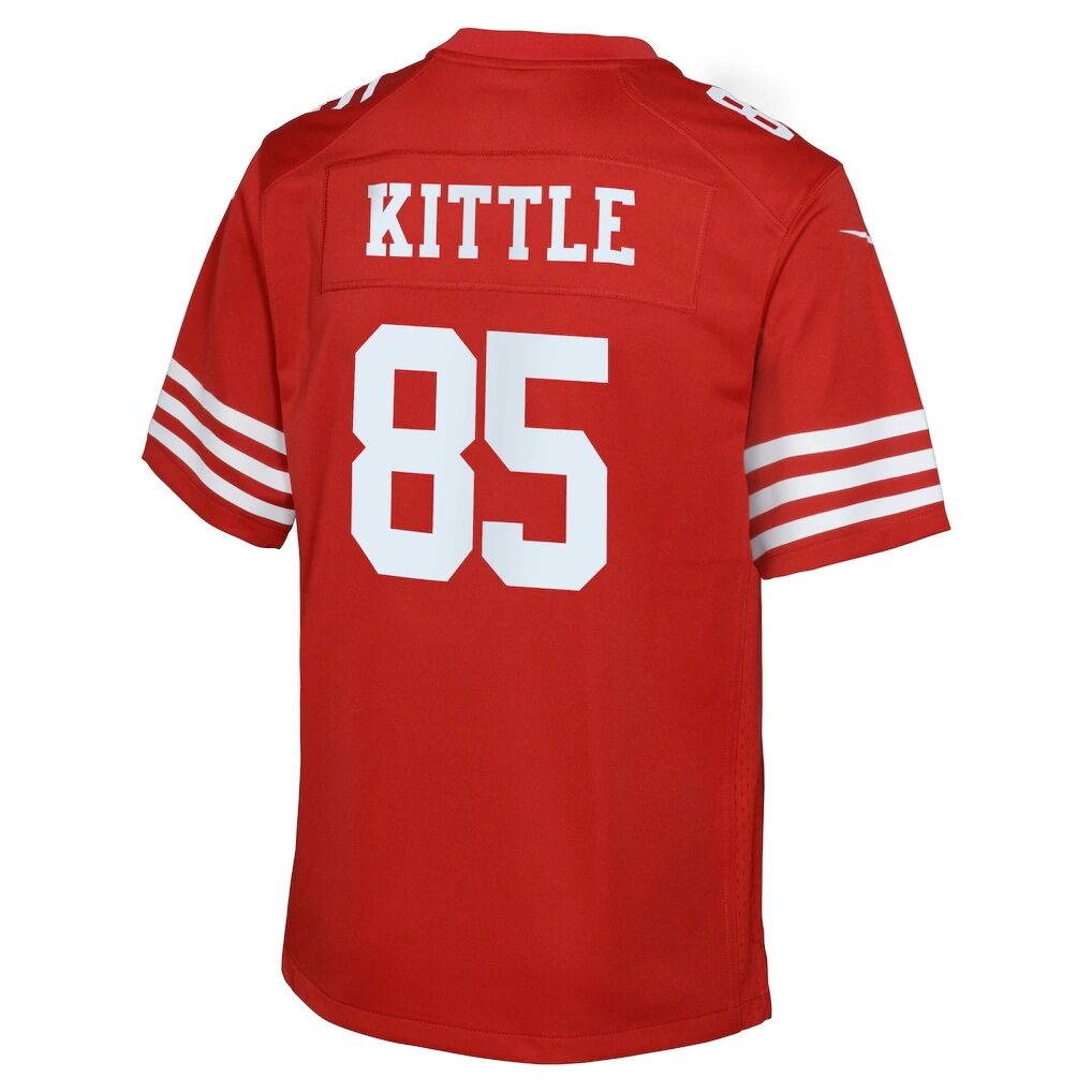 George Kittle San Francisco 49ers Nike Youth 80th Anniversary Game Jersey - Scarlet