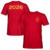 Spain National Team 1863FC 2026 Champions T-Shirt - Red - Front View