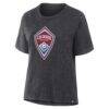 Colorado Rapids Women's Essential T-Shirt - Charcoal - Side View